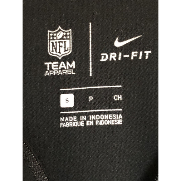 Nike Las Vegas Raiders Football Long Sleeve Jacket Black Small Woman’s Dri-Fit - Picture 5 of 5